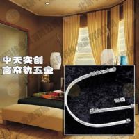 供應重型超靜音可彎曲窗簾軌、窗簾滑道, 象牙白色